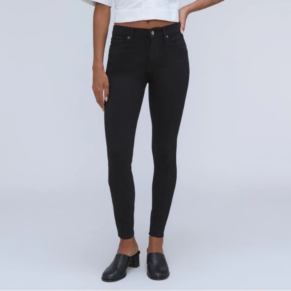 Everlane indigo mid-rise skinny stretch jean